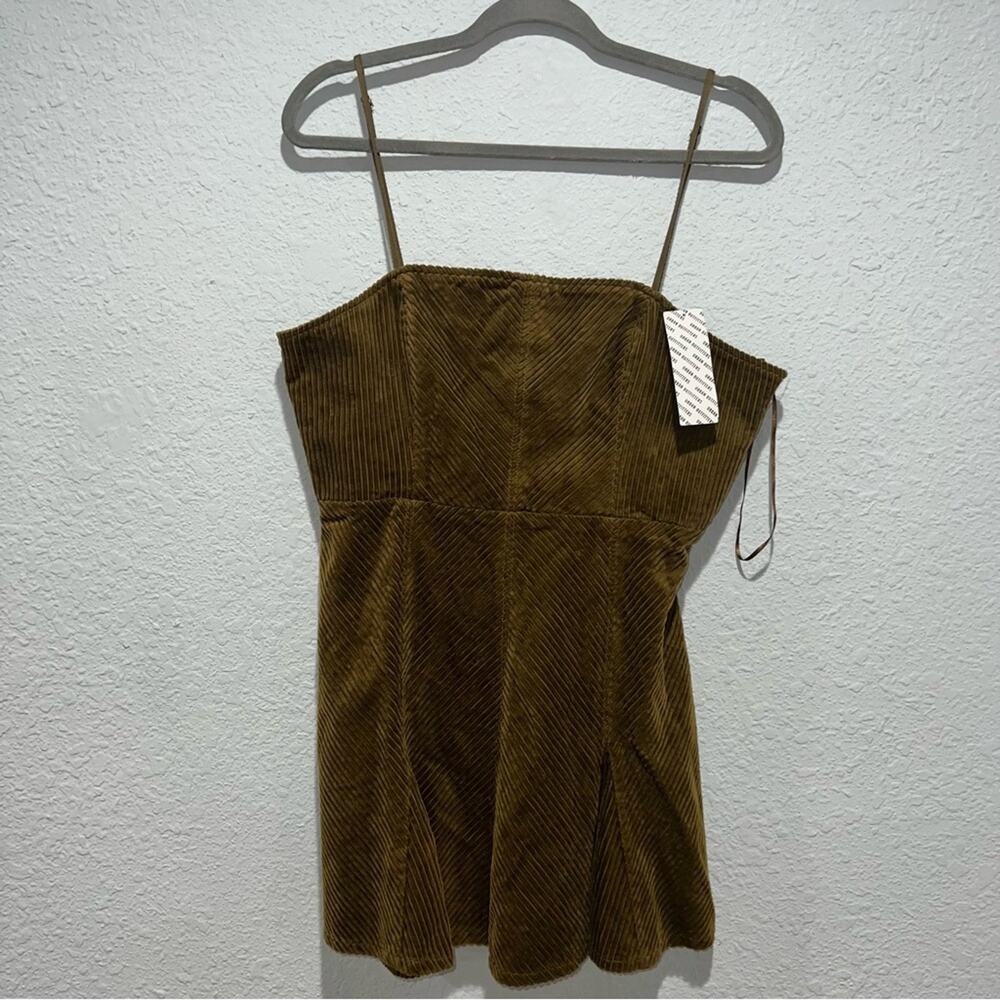 Urban Outfitters Kensie Corduroy Lace-back Mini Dress Size Large